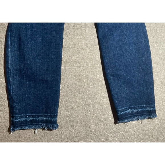 Abercrombie & Fitch Women’s 25 0S Simone High Rise Ankle Jeans Distressed Dark - Picture 8 of 8